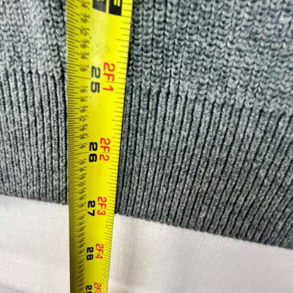 Eddie Bauer Men's Large Gray Crew Neck Knit Cotton Sweater - Picture 9 of 10